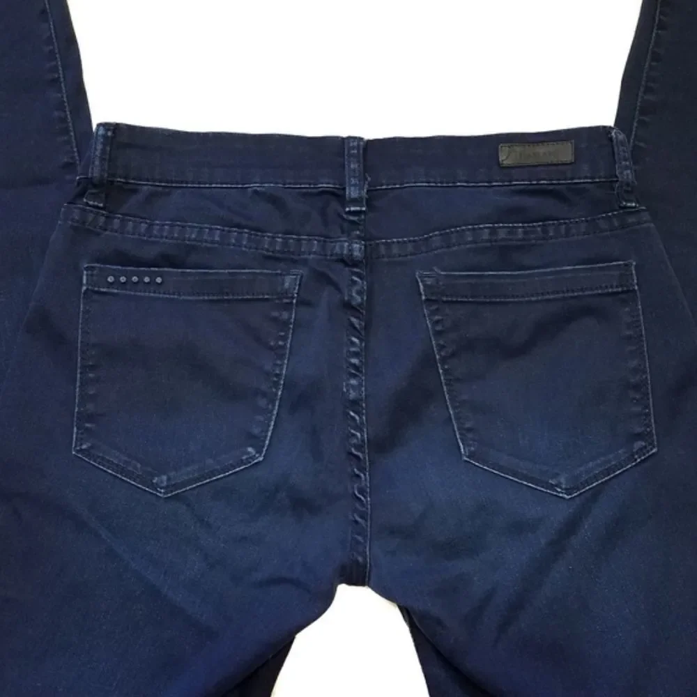BLANKNYC Dark Wash Raw Cut Distressed Skinny Jeans